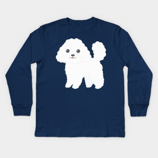 Poodle Kids Long Sleeve T-Shirt